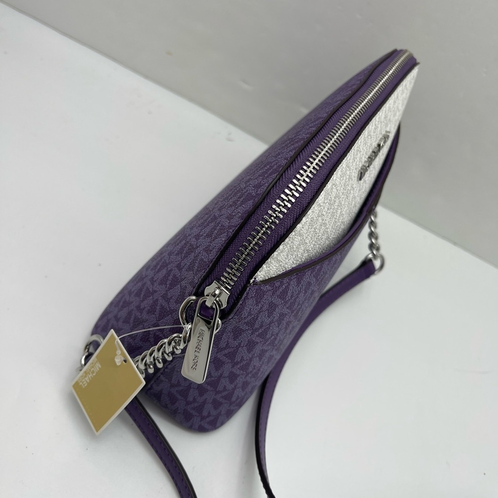 MICHAEL KORS Jet Set Travel Color-Block Signature Logo Crossbody Bag
Dark Purple - Picture 5 of 16